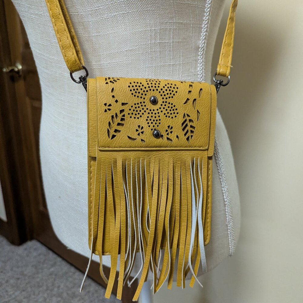 Fringed Crossbody with Studded design